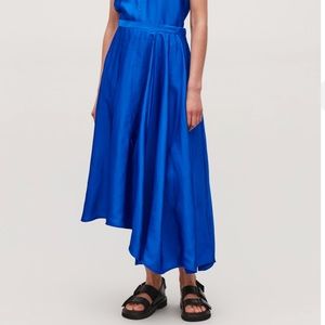 COS Topstitched Asymmetric Skirt